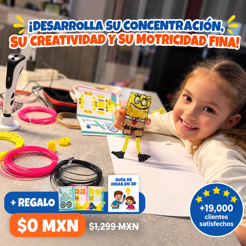Pluma 3D para Crear Dibujos con Filamentos de Colores.